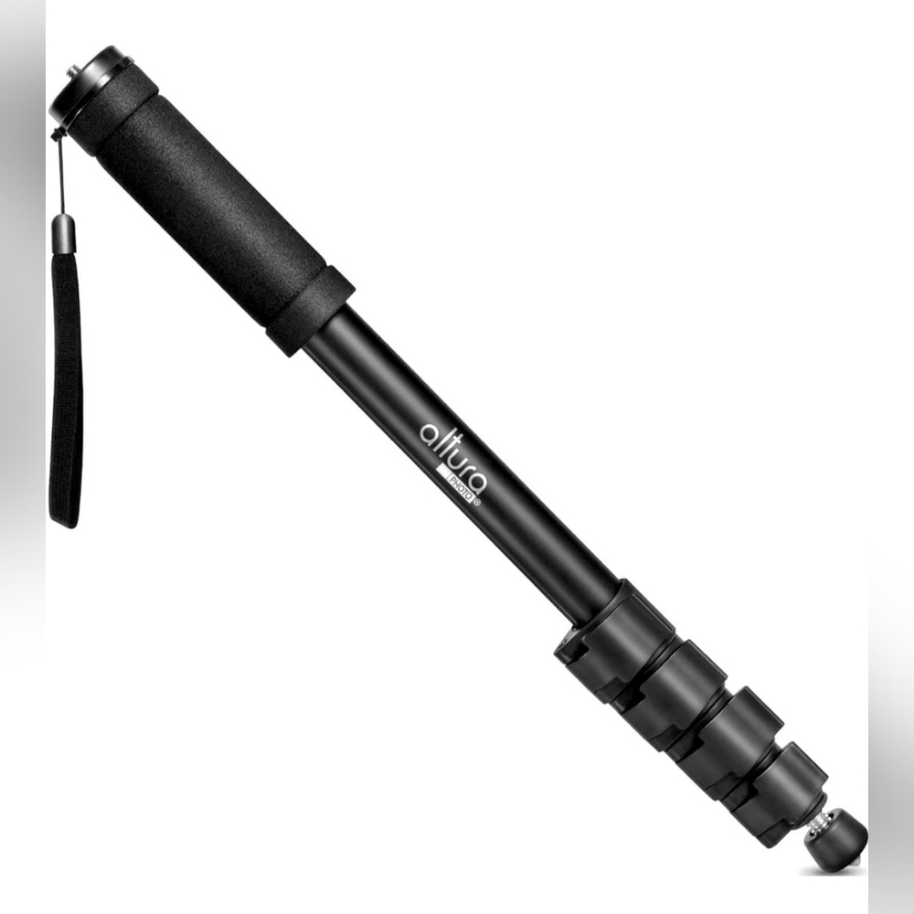 Altura Black Camera Monopod w/ Pouch